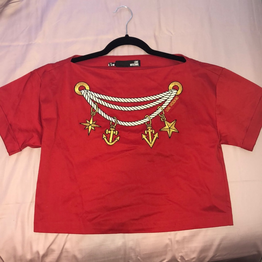 LOVE MOSCHINO RED TOP